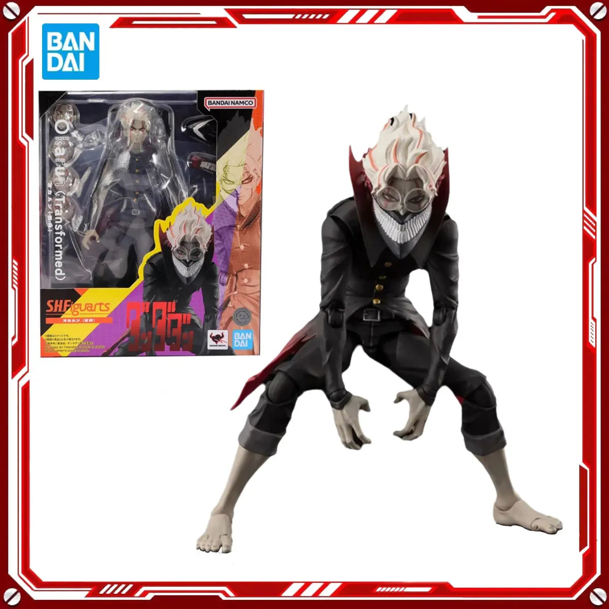 Bandai Genuine Dan Da Dan Model Kits Okarun Transformed Toy SHF 1/12 Action Figure Assembly Model Gift for Kid Christmas Present