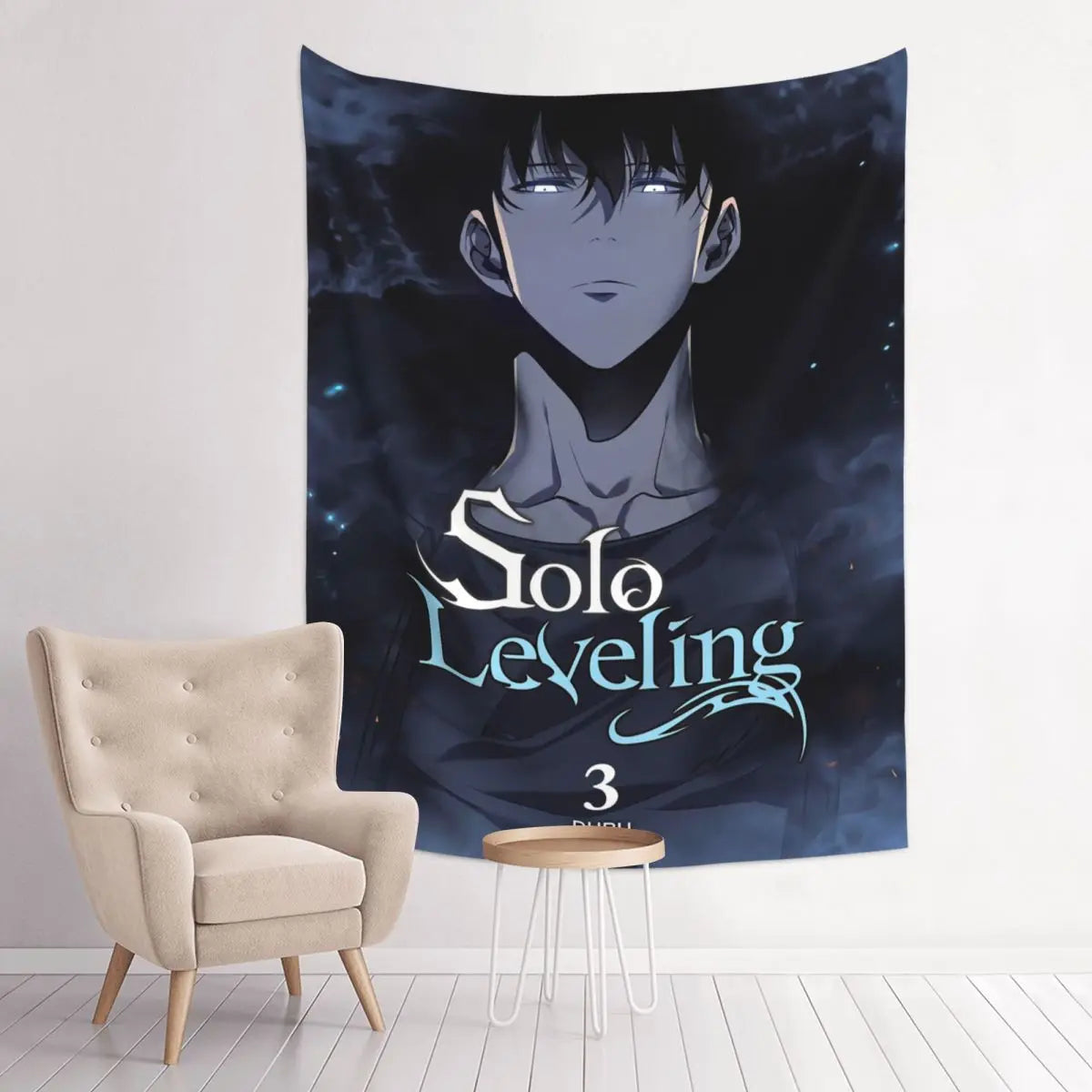 Anime Solo Leveling Tapestry Bohemian Polyester Wall Hanging Wall Decor Background Cloth Witchcraft Tapestries