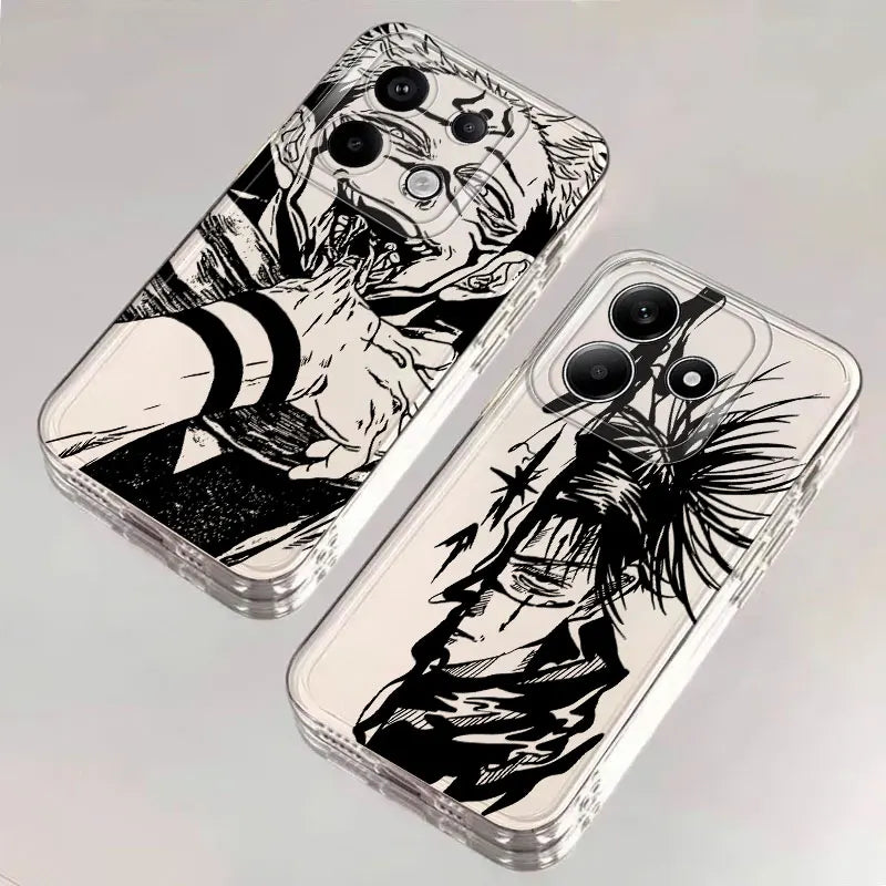 Jujutsu Cool Kaisen Satoru Gojo Case for Xiaomi Poco X5 X3 NFC X4 GT X4 M3 X3 Pro Clear Soft