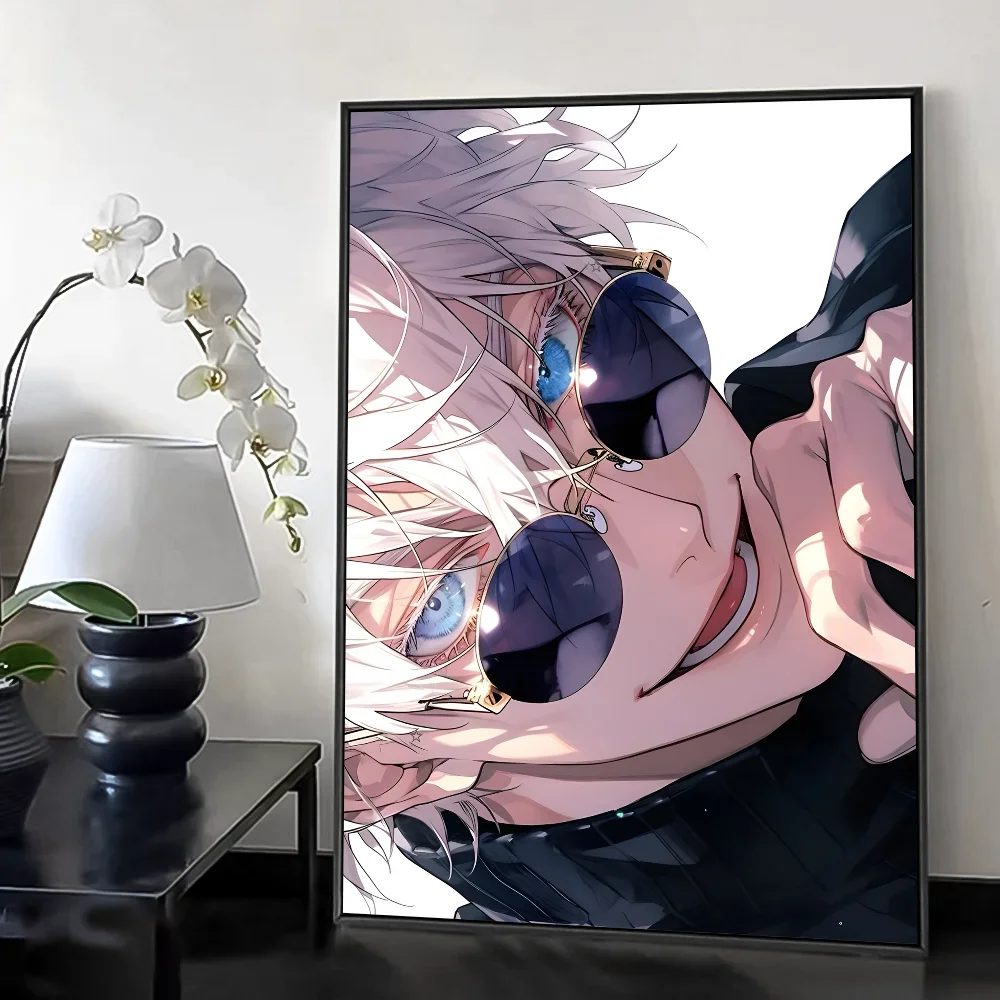 Jujutsu Kaisen Satoru Gojo Poster Minimalist Aesthetics Print Canvas Painting for Living Room Modern Home Decor