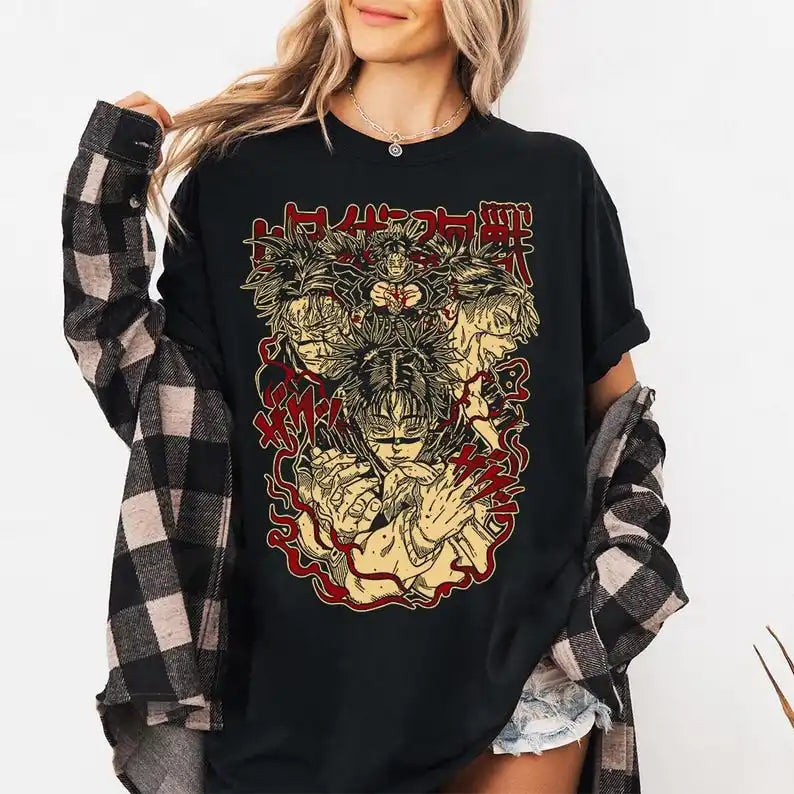 Choso JJK Jujutsu Kaisen Shirt Anime Graphic Tee Shirts Gifts Vintage Unisex Tees