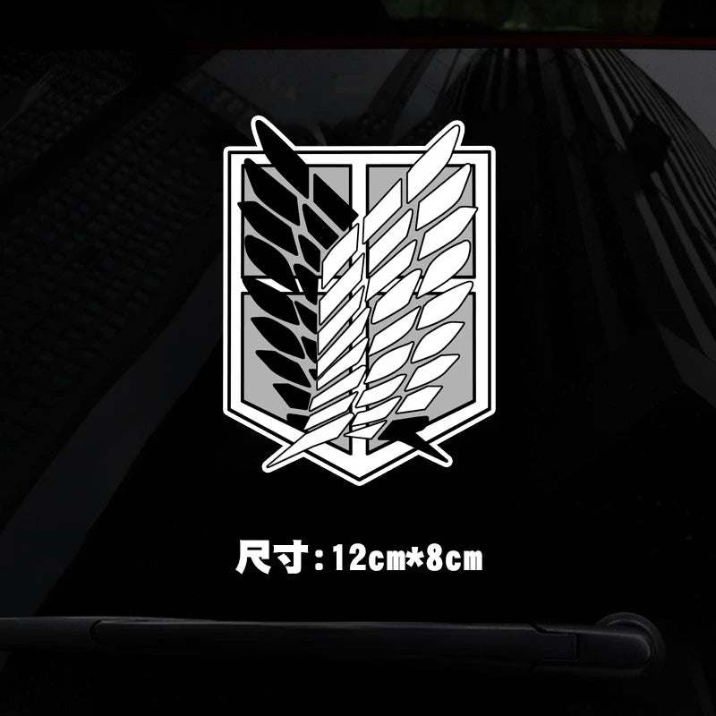 Attack on Titan Anime Sticker Investigation Corps Sticker for Motorcycle Trunk Wall Laptop Stickers Waterproof Stickers