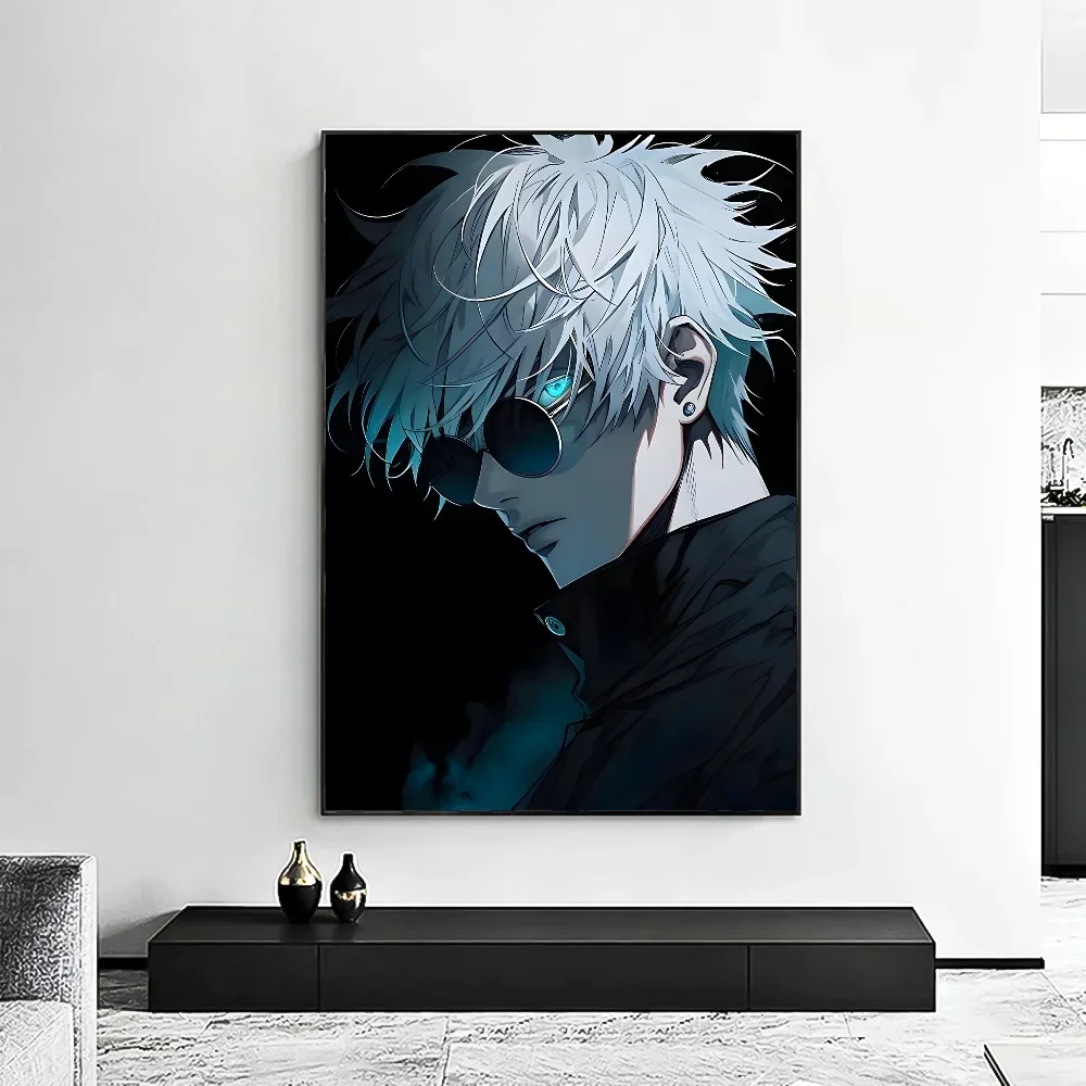 Jujutsu Kaisen Satoru Gojo Poster Minimalist Aesthetics Print Canvas Painting for Living Room Modern Home Decor