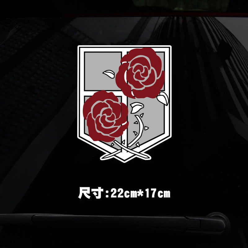 Attack on Titan Anime Sticker Investigation Corps Sticker for Motorcycle Trunk Wall Laptop Stickers Waterproof Stickers