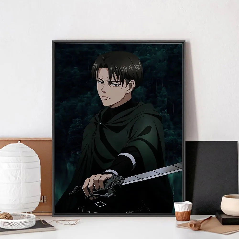 MINISO 5D DIY Levi Ackerman Attack On Titan Mosaic Club Bar Wall Art Painting Bedroom Study Home Décor