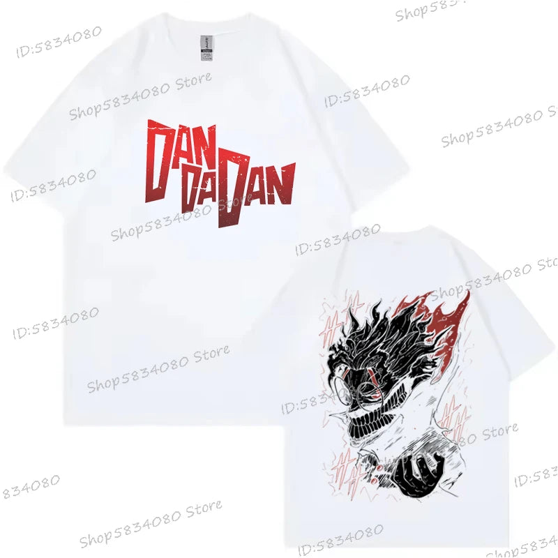 Dandadan Okarun T-shirt Men Women Japanese Anime Fashion Streetwear Top Retro Manga Men Clothes Anime Dan Da Dan Vintage Tshirts
