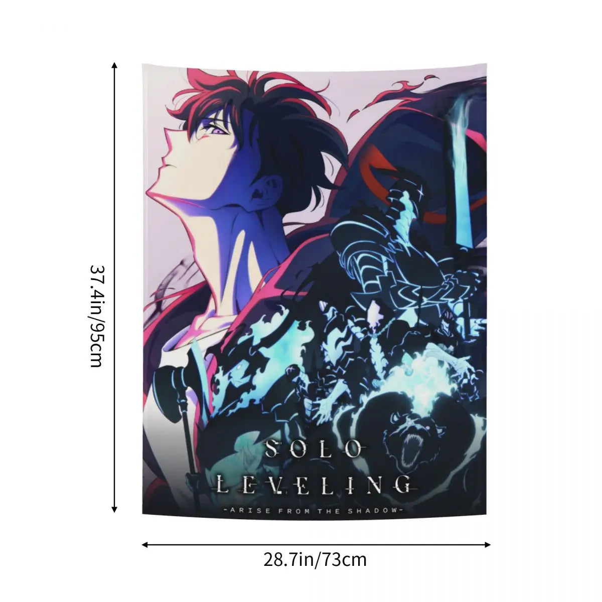 Anime Solo Leveling Tapestry Bohemian Polyester Wall Hanging Wall Decor Background Cloth Witchcraft Tapestries