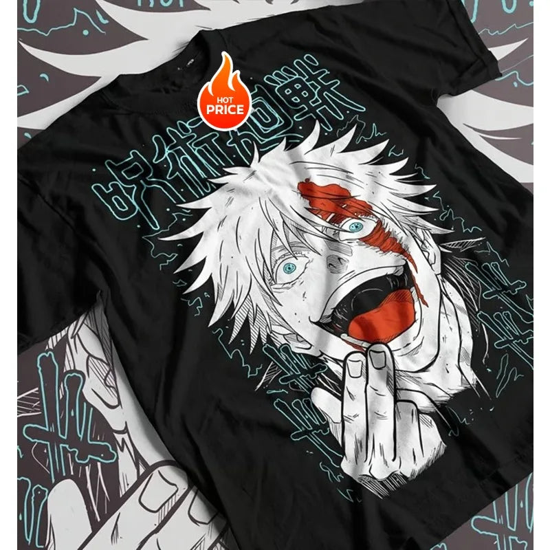 Nanami Kento Anime JJK T-Shirt Jujutsu Kaisen Gojo Satoru Itadori Yuji Gift Shirt Soft Tee