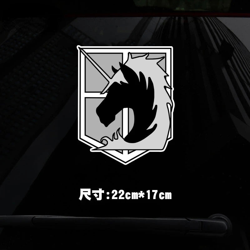 Attack on Titan Anime Sticker Investigation Corps Sticker for Motorcycle Trunk Wall Laptop Stickers Waterproof Stickers