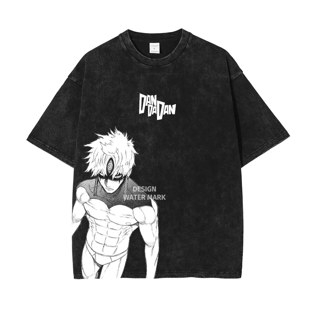 DanDaDan T Shirt Anime Oversized Vintage Washed T-shirts Streetwear Retro Manga Ayase Momo Takakura Ken DTG Printing Top Tee Men