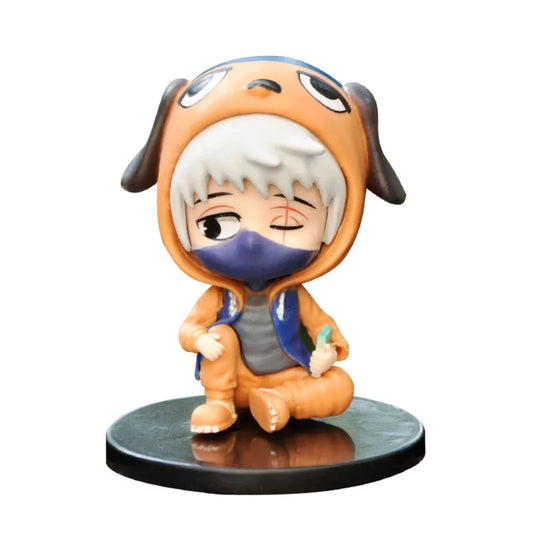 New Collectible Anime Ninja Model HoodieStyle Sasuke Kakashi Figurines Ideal for Boys Anime Figure Collection
