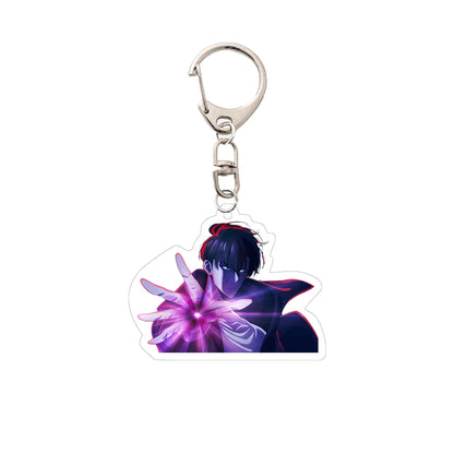 Anime Solo Leveling Figur Peripherals Acrylic Keychain Pendant Sung Jin Woo Sung Jin Ah Yoo Jin Ho Statue Bag Accessories Toys