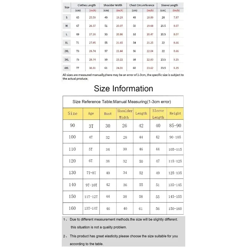 New Naruto Anime Peripheral Printing T-shirt Men's Summer Japanese Loose Casual Wear Large Size Children's Parent-child Top