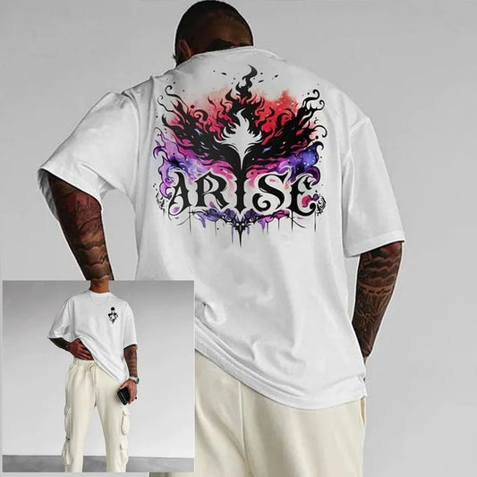 Men's T-shirt Anime Solo Leveling Graphic Tee Oversized Streetwear Women Short Sleeved Tee Cotton Loose Y2k Clothes Tops Summer