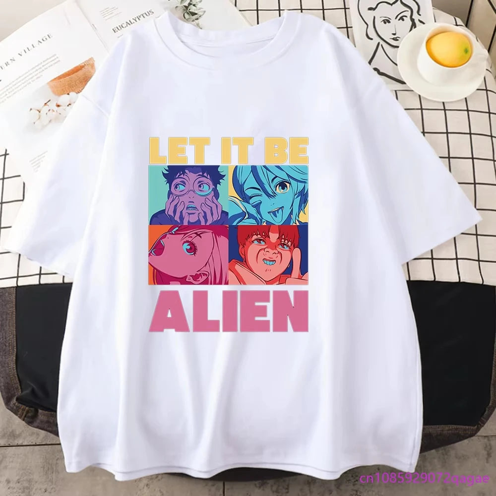 New Anime DAN DA DAN Printed T-shirt for Both Men and Women Casual Comfortable Round Neck Short Sleeve Shirt Loose T-shirt Tops
