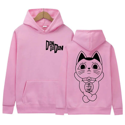 Anime Dandadan Okarun Dan Da Dan Graphic Hoody Men Women Loose Oversized Pullover Sweatshirt Fashion High Quality Fleece Hoodies