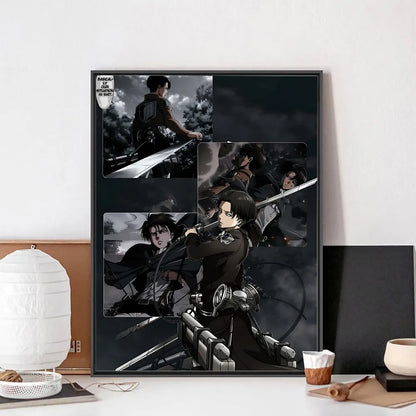 MINISO 5D DIY Levi Ackerman Attack On Titan Mosaic Club Bar Wall Art Painting Bedroom Study Home Décor