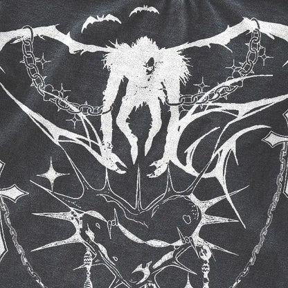 Ryuk Death Cybersigilism y2k Y2K grunge Grunge aesthetic death note gothic tshirt anime tshirt vintage streetwear