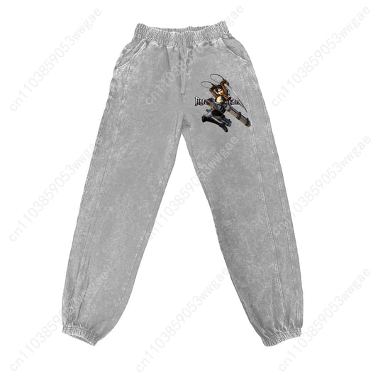 Attack On Titan Pants Mens Womans Teenagers Retro Vintage Trousers Cotton High Quality Elastic Sweatpant Anime Custom Made Pant