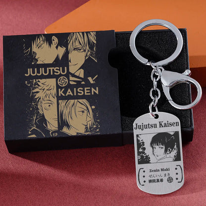 Jujutsu Kaisen Gojo Satoru keychain chain pendant anime cartoon two-dimensional titanium steel school bag jewelry holiday gift