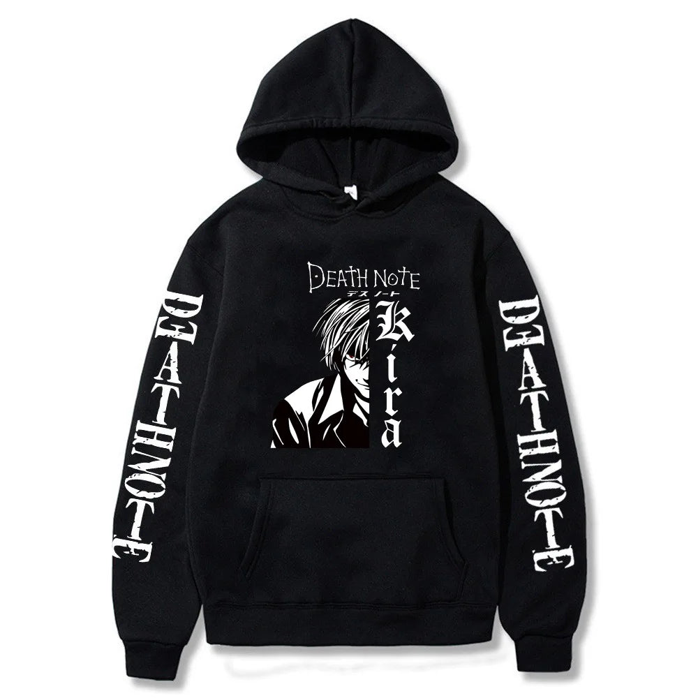Death Note Japanese Anime Hoodie Fashion  Design Men's Women's Sweatshirt Autumn Winter Graphic Printing Sweatshirts for Fans