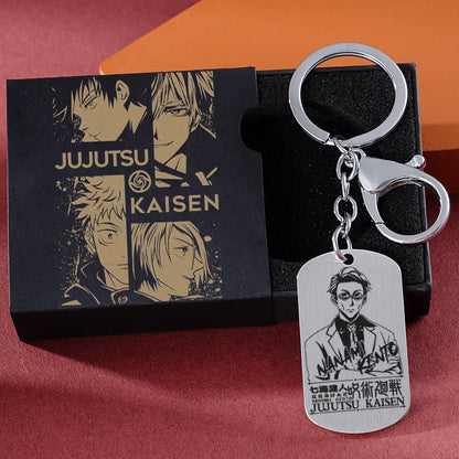 Jujutsu Kaisen Gojo Satoru keychain chain pendant anime cartoon two-dimensional titanium steel school bag jewelry holiday gift
