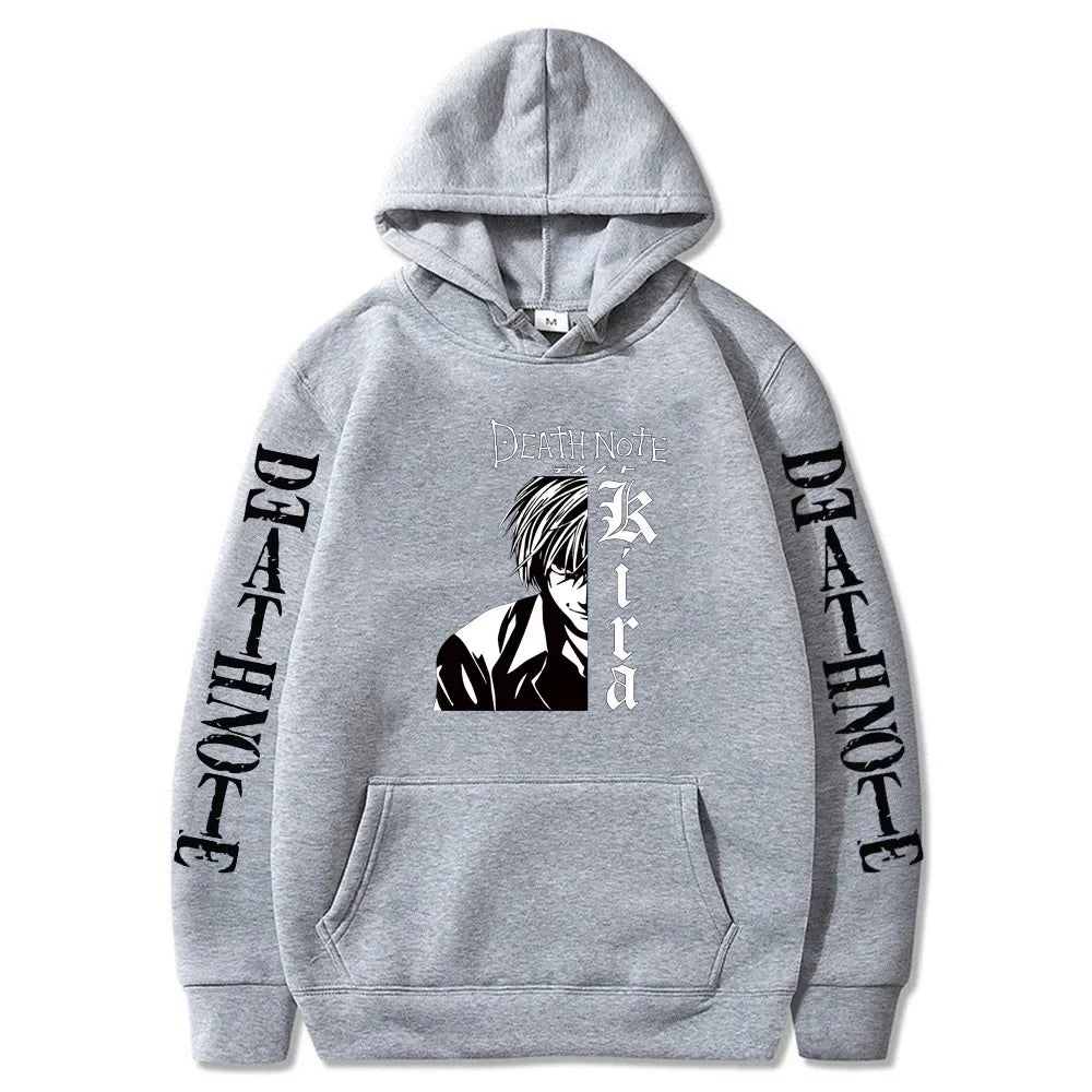 Death Note Japanese Anime Hoodie Fashion  Design Men's Women's Sweatshirt Autumn Winter Graphic Printing Sweatshirts for Fans