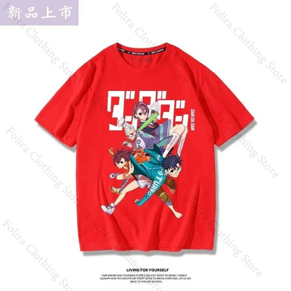 2025 Anime DAN DA DAN Printing T-shirt Cotton Summer Tops Short Sleeve Tee Casual Men Women T-shirts Men's Clothing