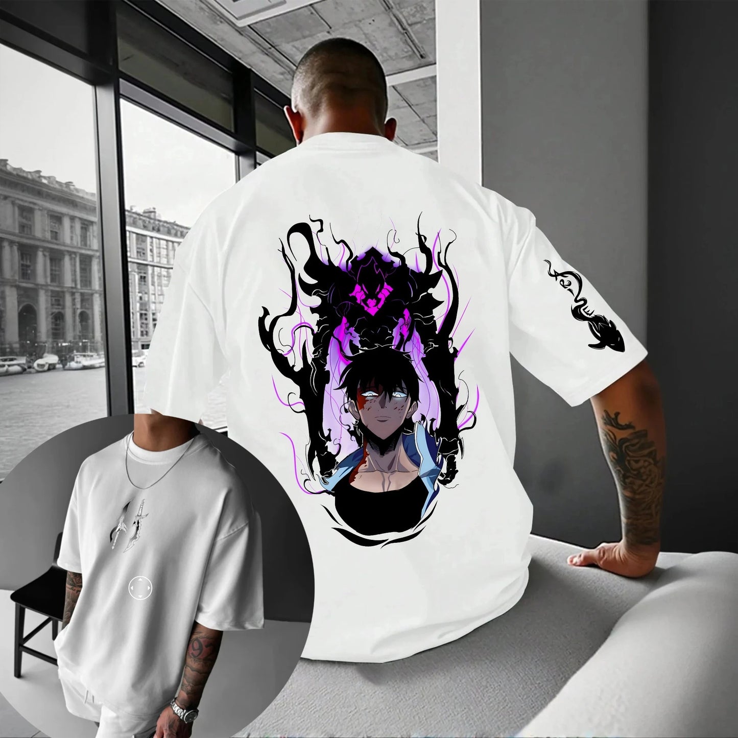 Solo Leveling Hot Blood Anime Print Men's Women's Summer Fashion Street Casual Loose T-Shirt, Hoodie, Shorts and Sweatpants Top