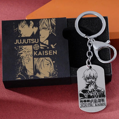 Jujutsu Kaisen Gojo Satoru keychain chain pendant anime cartoon two-dimensional titanium steel school bag jewelry holiday gift