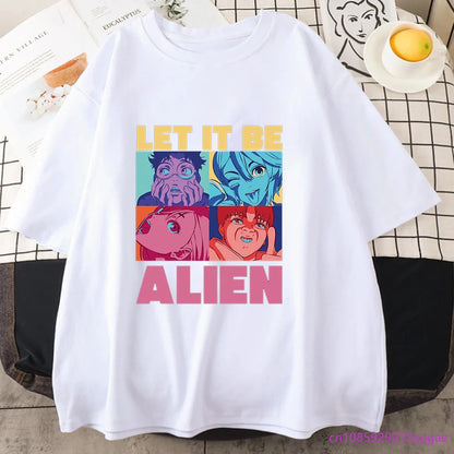 New anime DAN DA DAN printed T-shirt for both men and women casual comfortable round neck short sleeve shirt loose T-shirt tops