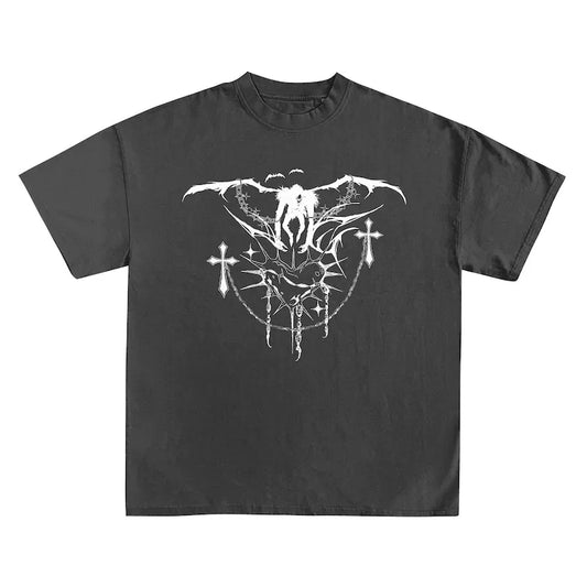 Ryuk Death Cybersigilism y2k Y2K grunge Grunge aesthetic death note gothic tshirt anime tshirt vintage streetwear
