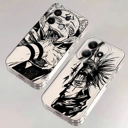 Jujutsu Cool Kaisen Satoru Gojo Case for Xiaomi Poco X5 X3 NFC X4 GT X4 M3 X3 Pro Clear Soft