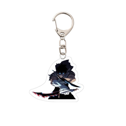 Anime Solo Leveling Figur Peripherals Acrylic Keychain Pendant Sung Jin Woo Sung Jin Ah Yoo Jin Ho Statue Bag Accessories Toys