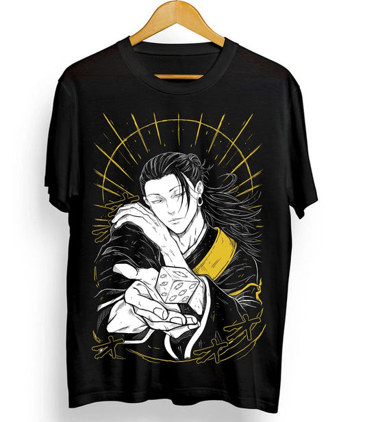 Summer TShirt Suguru Geto T-shirt Jujutsu Kaisen Shirt Getou Jjk Anime Black Shirt All Size Breathable Personalized Loose Cotton