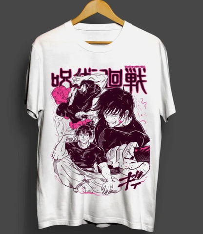Jujutsu Kaisen Fushiguro Toji T-Shirt Gojo Anime Horror Gift T-Shirt Summer New Vintage Fashion Men and Women Cotton Streetwear