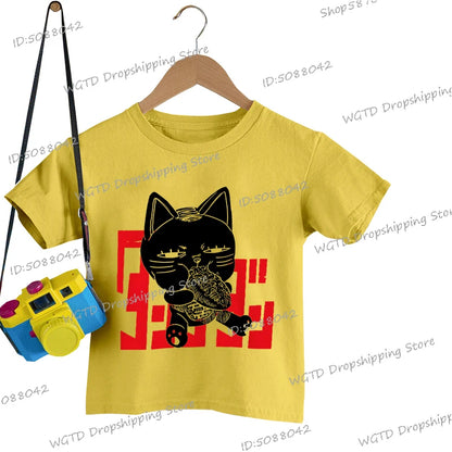 Dan Da Dan Anime Boys Girls T-shirts Japanese Manga Dandadan Children's Clothing Cute Cartoon Graphic Print Kids Y2K Tops
