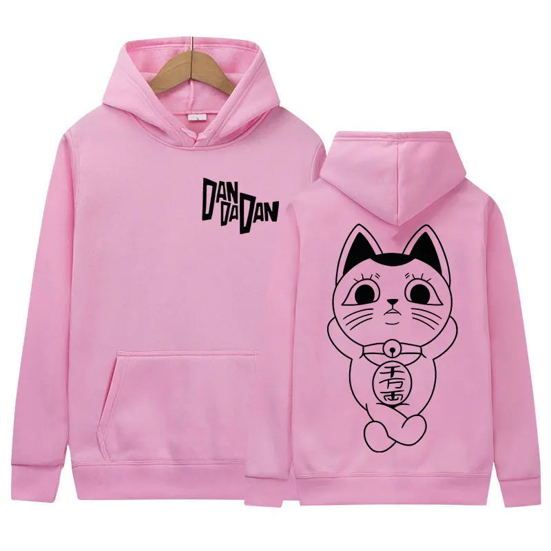 Anime Dandadan Okarun Dan Da Dan Graphic Hoody Men Women Loose Oversized Pullover Sweatshirt Fashion High Quality Fleece Hoodies