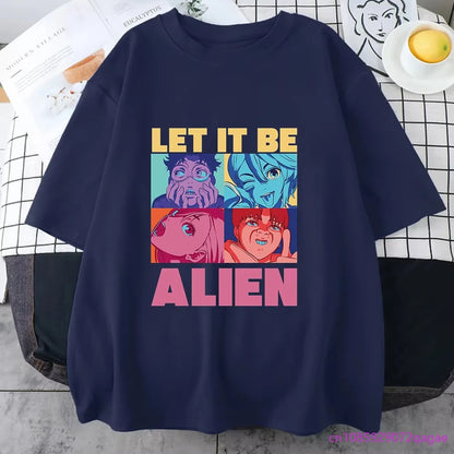 New Anime DAN DA DAN Printed T-shirt for Both Men and Women Casual Comfortable Round Neck Short Sleeve Shirt Loose T-shirt Tops