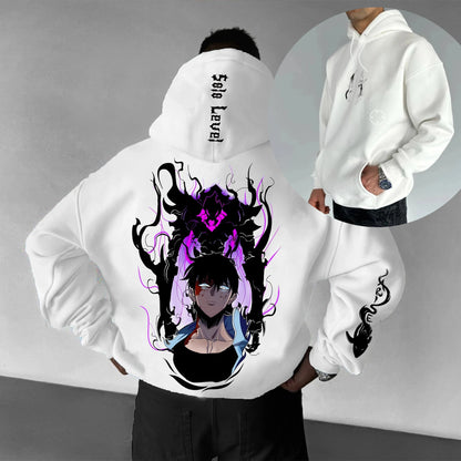 Solo Leveling Hot Blood Anime Print Men's Women's Summer Fashion Street Casual Loose T-Shirt, Hoodie, Shorts and Sweatpants Top