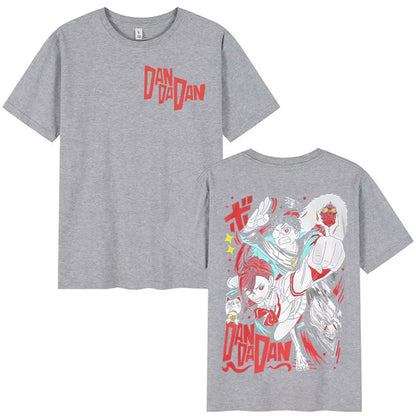 Japan Anime Dandadan Okarun Dan Da Dan Graphic T Shirt Mens Women High Quality Cotton T Shirts Casual Hot Sale Short Sleeve Tees