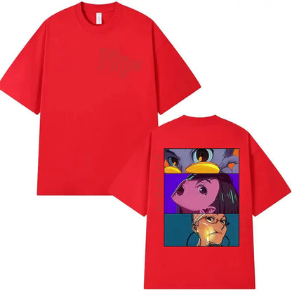 Japan Anime Dandadan Okarun Dan Da Dan Print Tee Shirt Mens Women Vintage Aesthetic T-shirt Fashion High Quality Cotton T Shirts