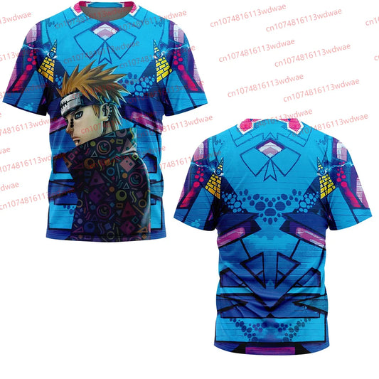 Akatsuki Anime T-Shirt Naruto Characters Design Shirt Uchiha Sasori Pain Cosplay Clothes Pain T-Shirt Akatsuki Character Shirt