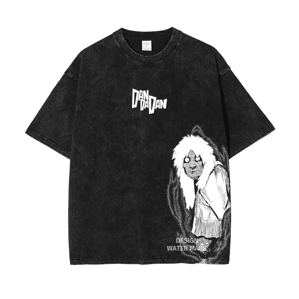 DanDaDan T Shirt Anime Oversized Vintage Washed T-shirts Streetwear Retro Manga Ayase Momo Takakura Ken DTG Printing Top Tee Men