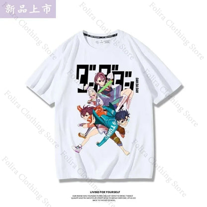 2025 Anime DAN DA DAN Printing T-shirt Cotton Summer Tops Short Sleeve Tee Casual Men Women T-shirts Men's Clothing