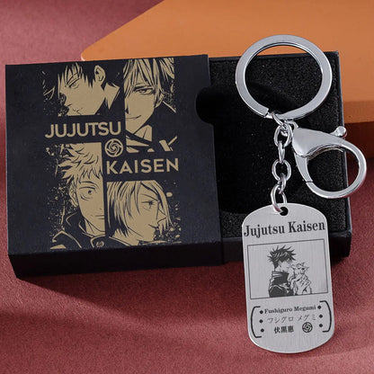 Jujutsu Kaisen Gojo Satoru keychain chain pendant anime cartoon two-dimensional titanium steel school bag jewelry holiday gift