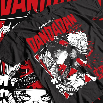 Anime T-Shirt Dandadan Momo Ayase Okarun Gift Shirt All Sizes Graphic T-Shirt Oversized T-Shirt Men's and Women's Fashion