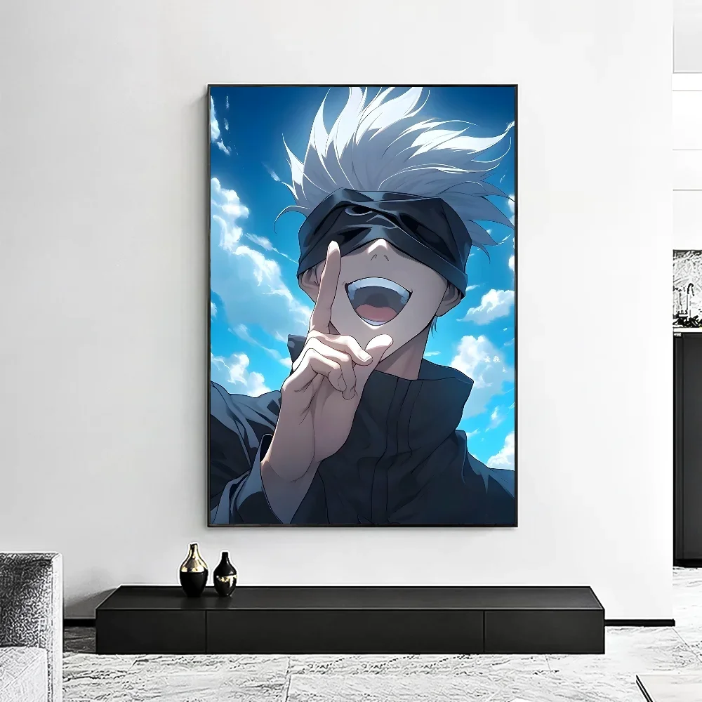 Jujutsu Kaisen Satoru Gojo Poster Minimalist Aesthetics Print Canvas Painting for Living Room Modern Home Decor