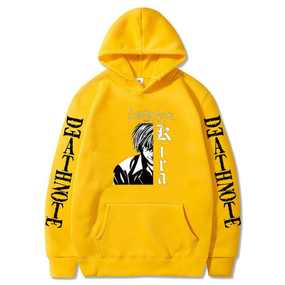 Death Note Japanese Anime Hoodie Fashion  Design Men's Women's Sweatshirt Autumn Winter Graphic Printing Sweatshirts for Fans