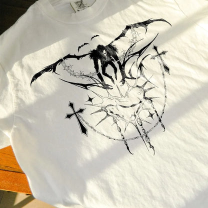 Ryuk Death Cybersigilism y2k Y2K grunge Grunge aesthetic death note gothic tshirt anime tshirt vintage streetwear